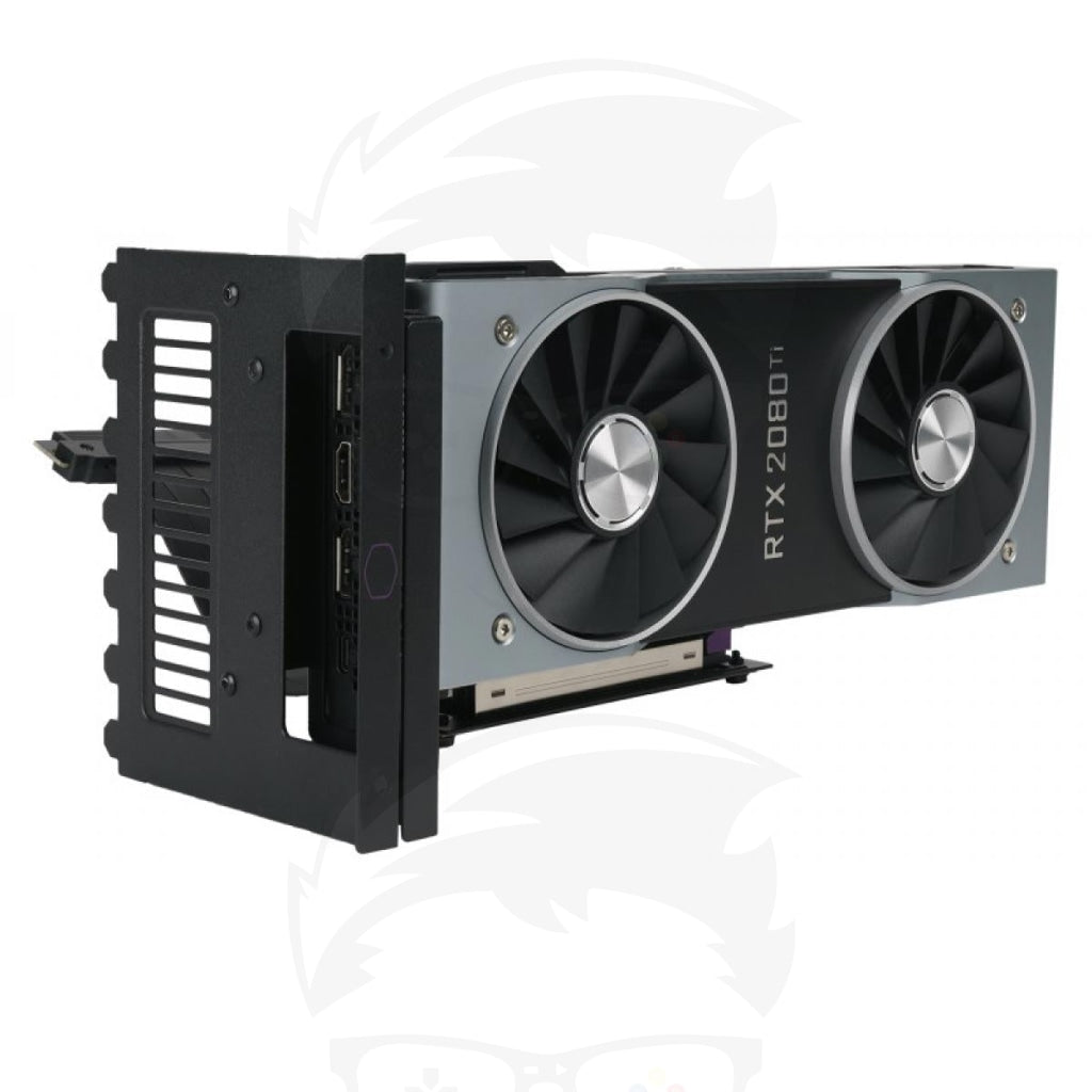 Cooler Master Universal Vertical Graphics Card Holder KIT V.2 With 165mm/6.5in PCIE 4.0 Riser Cable Cooler Master Universal Vertical Graphics Card Holder KIT V.2 With 165mm/6.5in PCIE 4.0 Riser Cable